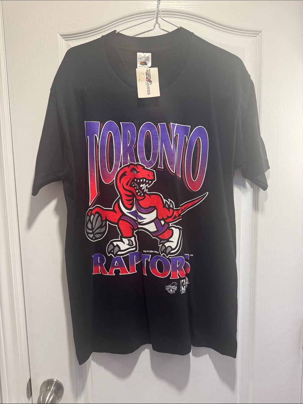 509-VTG 1994 Toronto Raptors Tee Large NWT SingleStitch